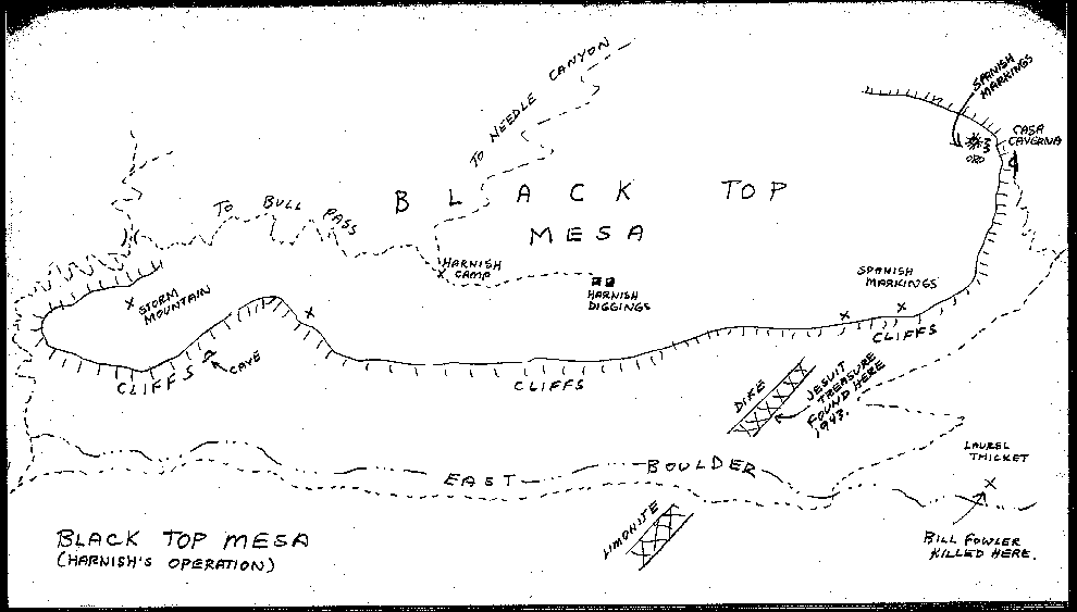 Black Top Mesa Map