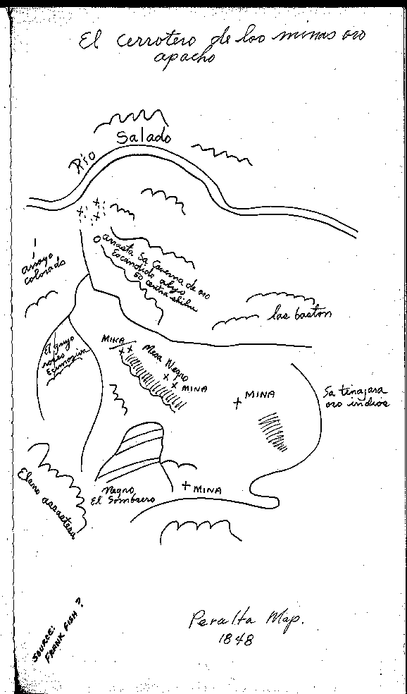 Peralta 1848 Map